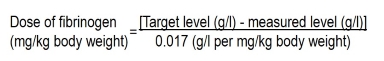 Haemocomplatten Dosing Calculation